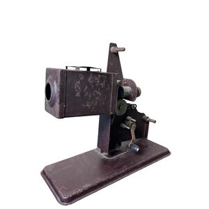 Vintage Metal Filmstrip Lantern Movie Projector‎ Viewer Crank Handle Gears 40s